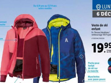 la gamme de vetements Crivit Lidl pour toute la famille