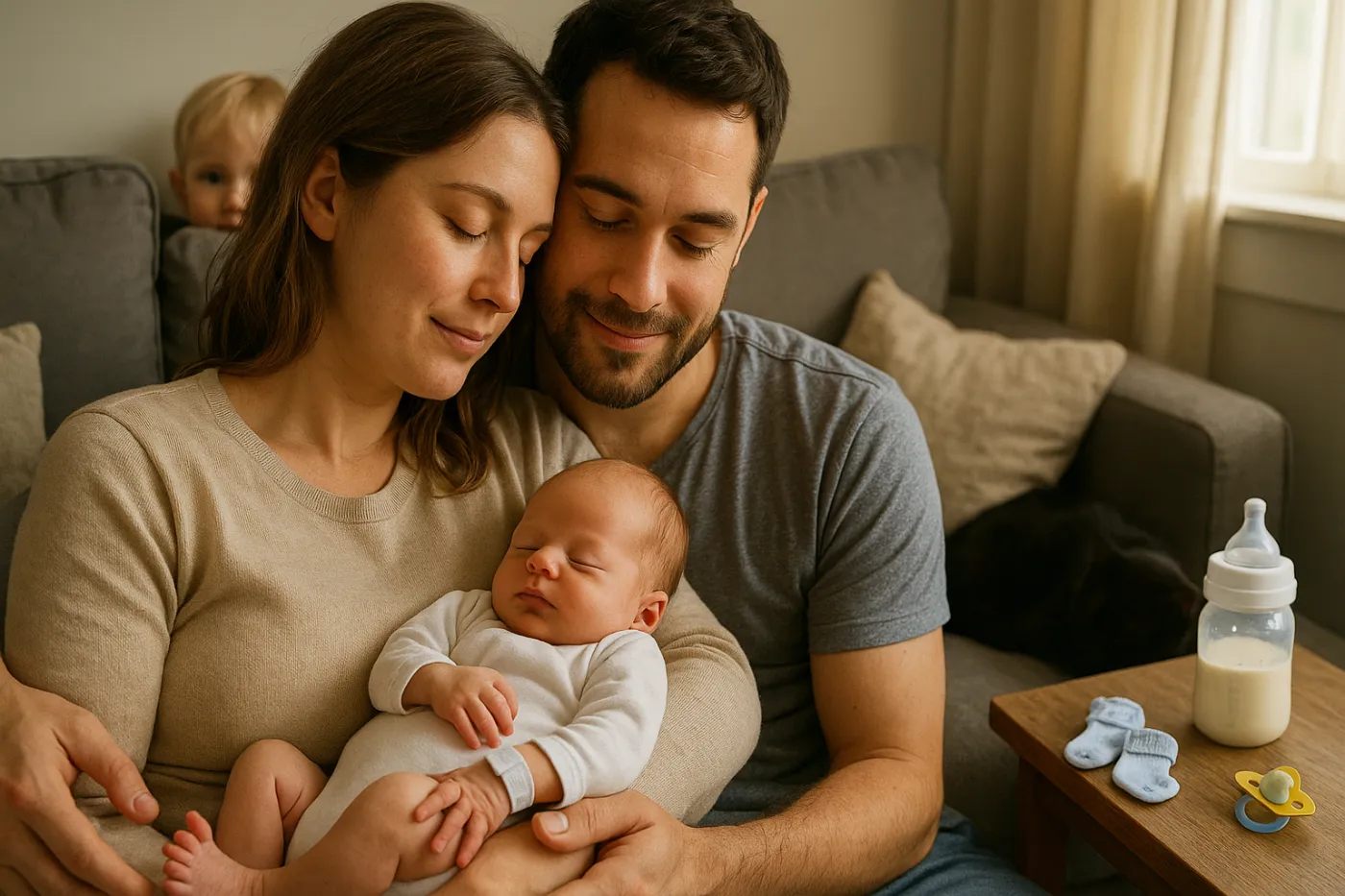 1ère semaine avec bébé : 5 instants magiques