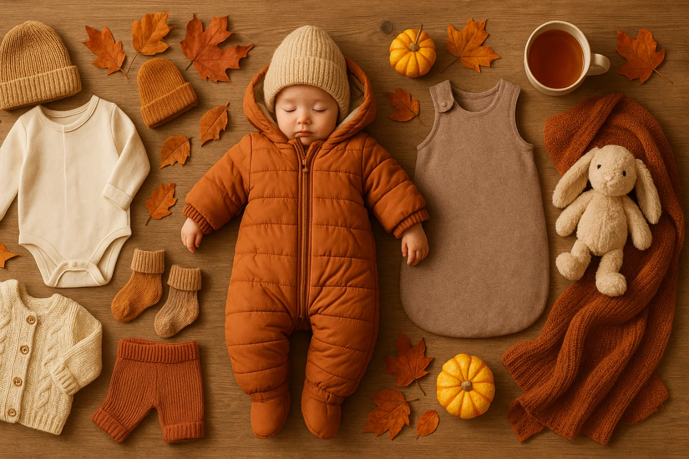 Préparer l'arrivée de l’automne : les vêtements indispensables de bébé (jusqu'à 1 an)