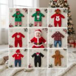 7 idées adorables de tenues de Noël pour bébé garçon Generate an eye-catching, high-quality featured image prompt for a blog post about: 7 idées adorabl