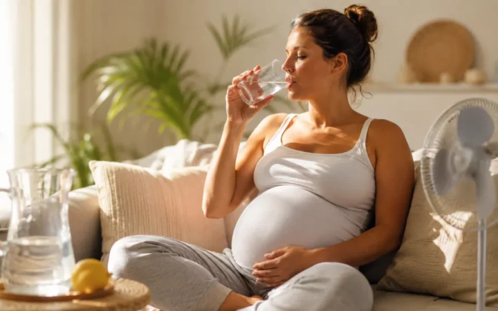 Comment bien s’hydrater en fin de grossesse pendant la canicule ?