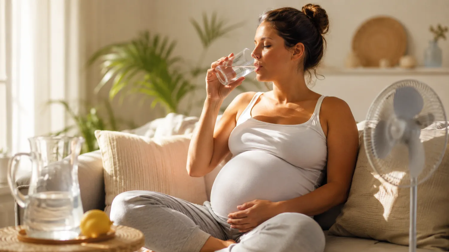 Comment bien s’hydrater en fin de grossesse pendant la canicule ?