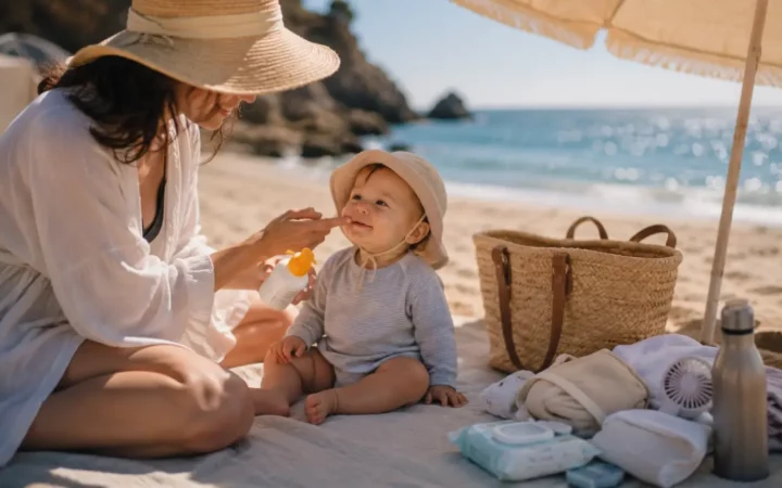 Première sortie à la plage avec bébé : les 7 précautions qu'on ne vous dit jamais