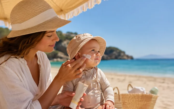 Protéger la peau de bébé du soleil : mes 5 conseils pratiques