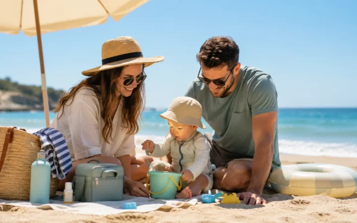 Première fois à la plage avec bébé : la liste complète pour des vacances sereines