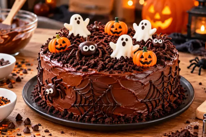 Gâteau au chocolat d'Halloween : la recette parfaite à faire avec les enfants, prête en 30 minutes