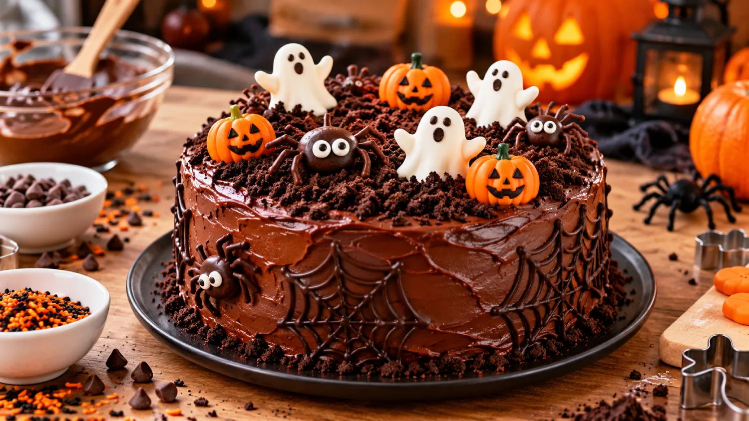 Gâteau au chocolat d'Halloween : la recette parfaite à faire avec les enfants, prête en 30 minutes